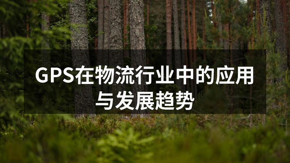 GPS设备在物流管理中的应用